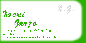 noemi garzo business card
